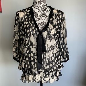 EUC Ted Baker Silk Chiffon Blouse (Ted 2/US M)